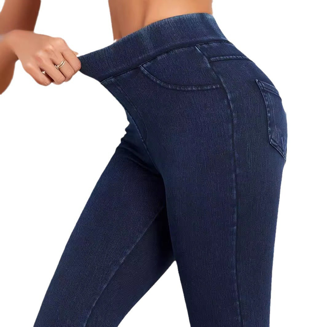 Women's High-Waisted Skinny Leggings with Pull-On Waist - photo 9