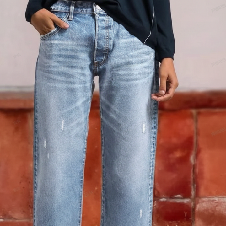 Women's Denim Straight-Leg Cropped Jeans - photo 4