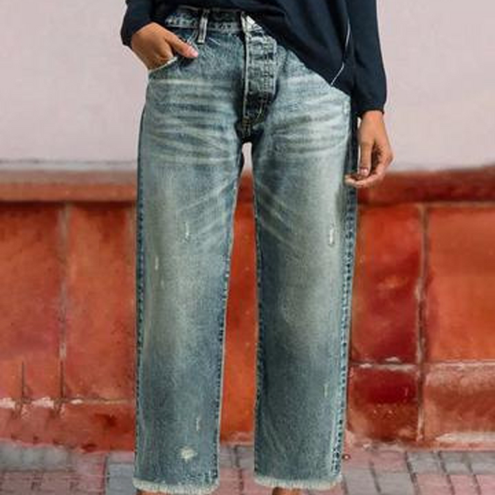 Women's Denim Straight-Leg Cropped Jeans - photo 5