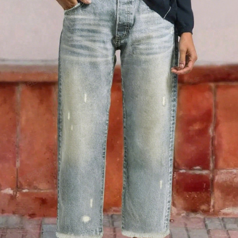 Women's Denim Straight-Leg Cropped Jeans - photo 6