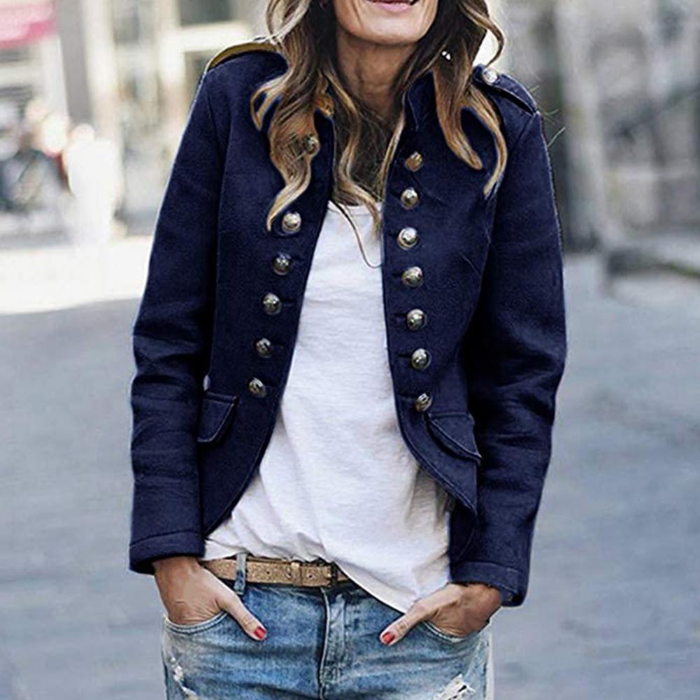 Women's Double-Breasted Button-Front Blazer - photo 2