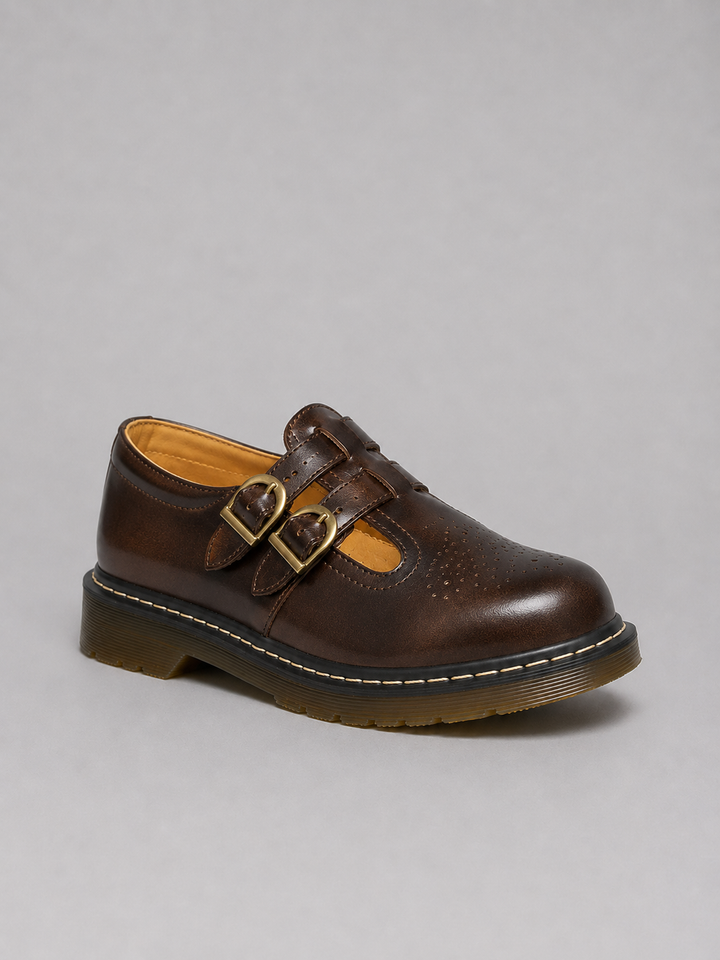 Women's Double Buckle Mary Jane Shoes - photo 2