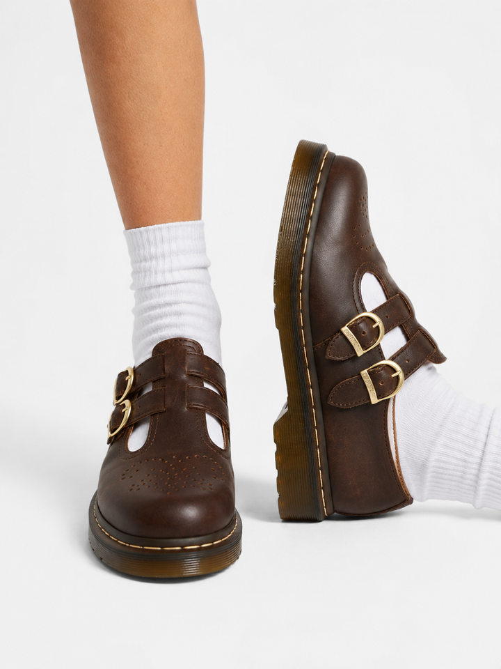 Women's Double Buckle Mary Jane Shoes - photo 3