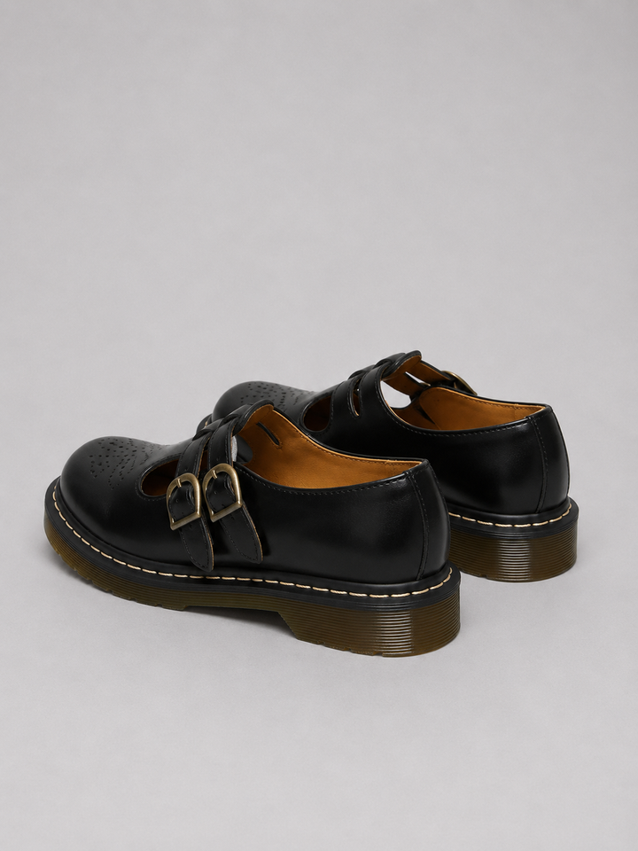 Women's Double Buckle Mary Jane Shoes - photo 7