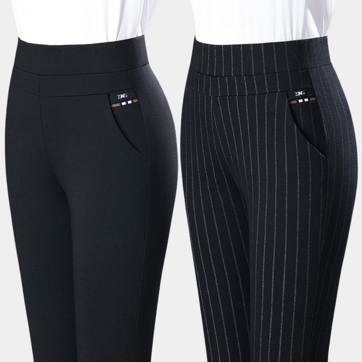 Women's Fitted High-Waisted Leggings with Side Pockets - photo 3