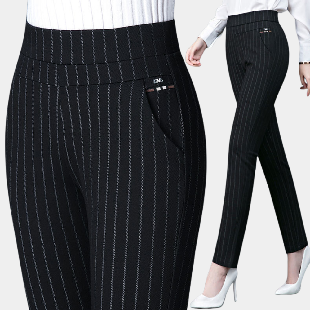 Women's Fitted High-Waisted Leggings with Side Pockets - photo 5