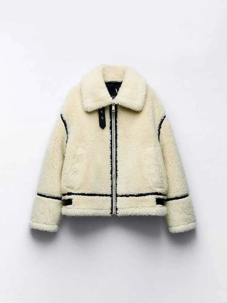 Women's Fleece-Lined Oversized Jacket - photo 1