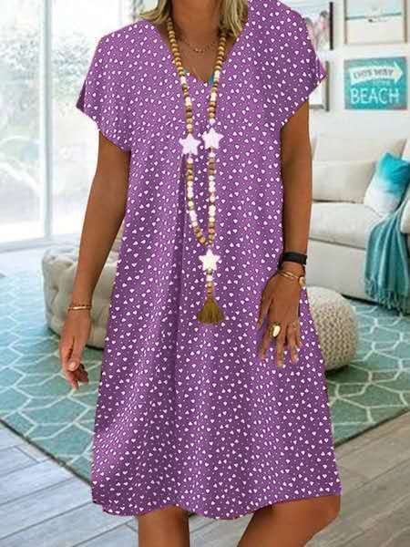 Women's Floral Print Flowing Midi Dress - photo 3