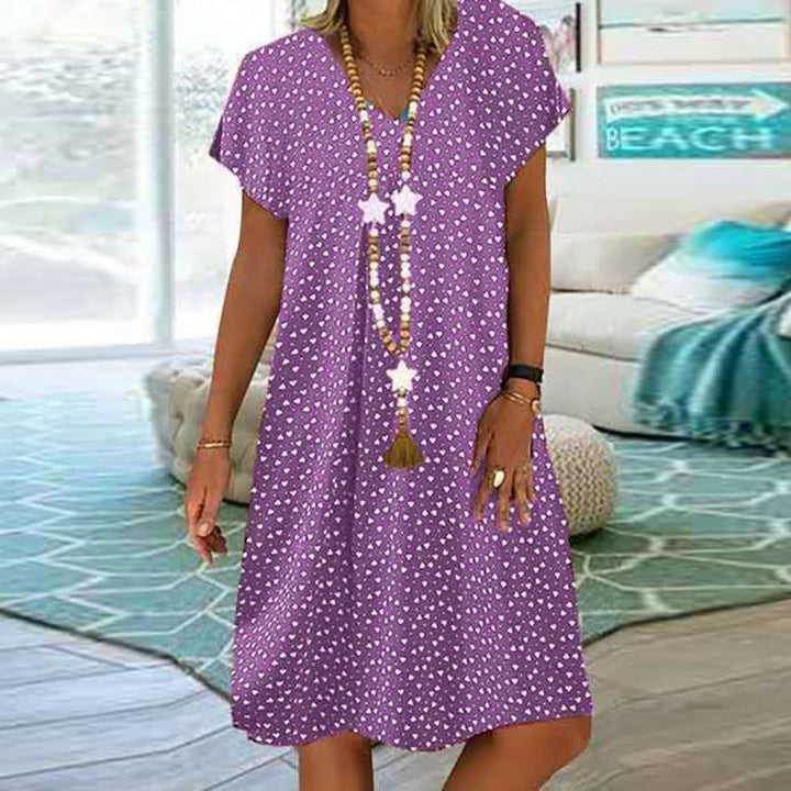 Women's Floral Print Flowing Midi Dress - photo 9