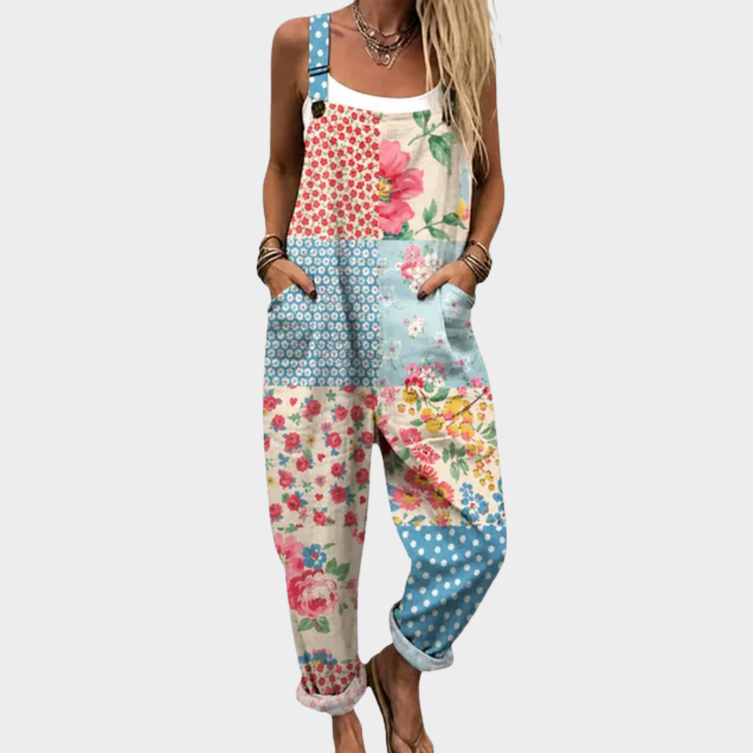 Women's Floral Print Jumpsuit - photo 1