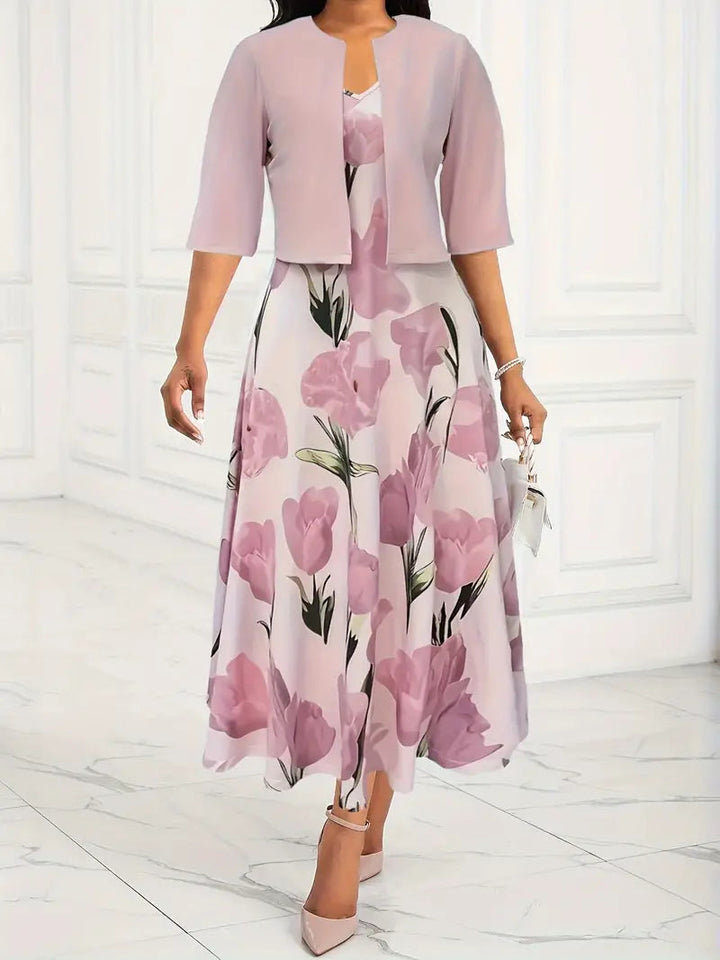 Women's Floral Print Two-Piece Set - photo 1