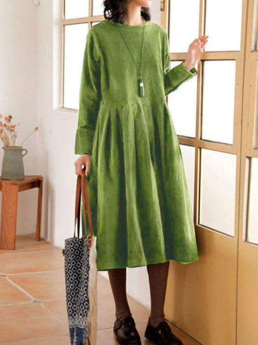 Women's Flowing Long Sleeve Midi Dress - photo 3