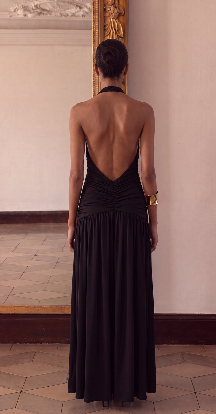 Women's Halter Neck Maxi Dress - photo 10