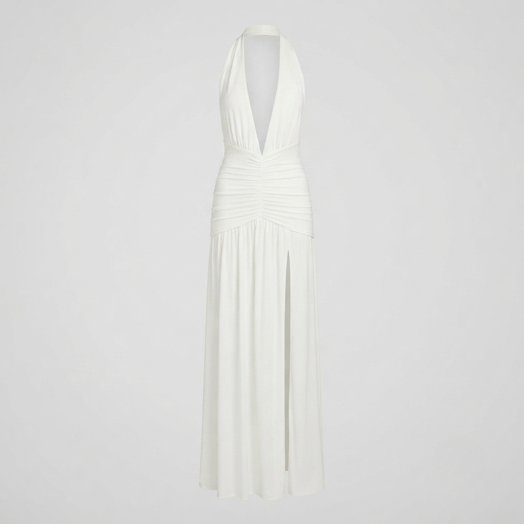 Women's Halter Neck Maxi Dress - photo 4