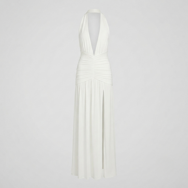 Women's Halter Neck Maxi Dress - photo 4