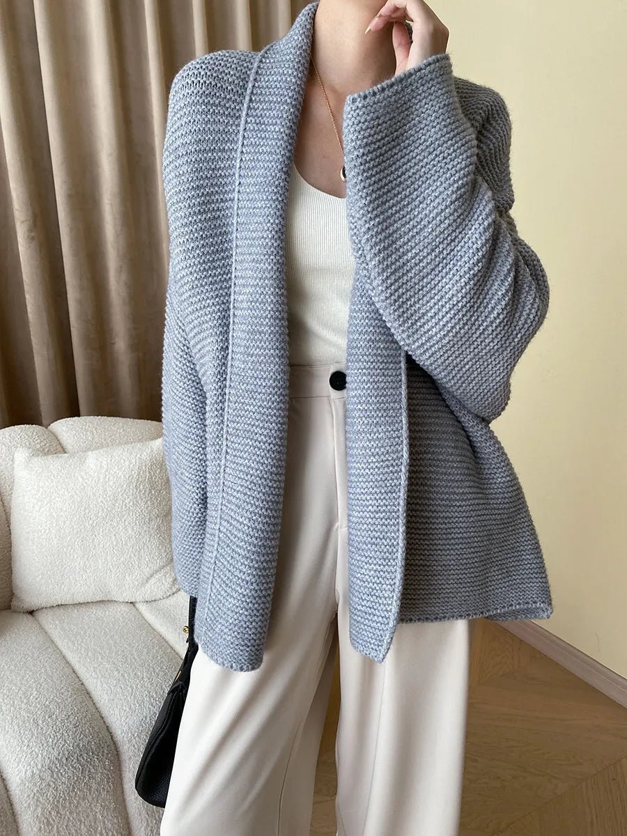 Women's Knitted Belted Cardigan - photo 4