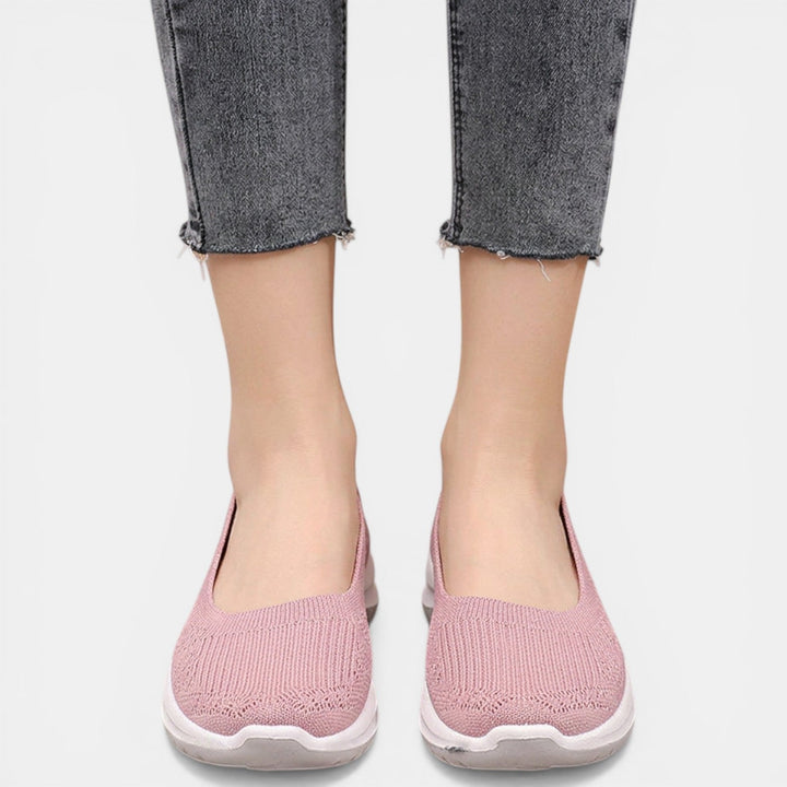 Women's Knitted Slip-On Trainers with Cushioned Sole - photo 4