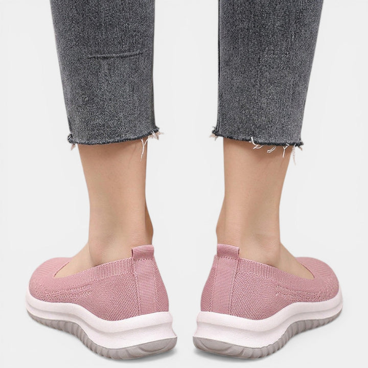 Women's Knitted Slip-On Trainers with Cushioned Sole - photo 5
