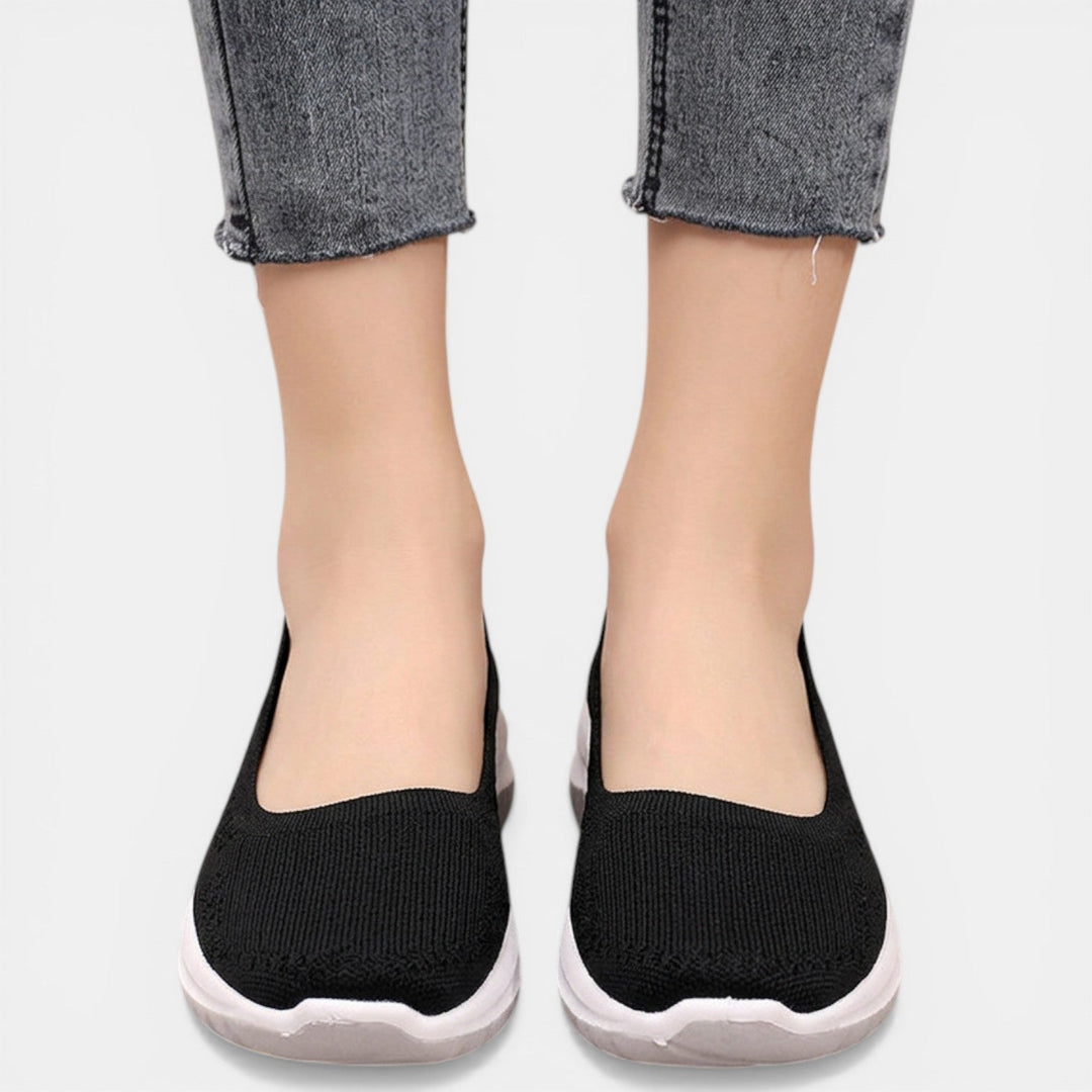 Women's Knitted Slip-On Trainers with Cushioned Sole - photo 6