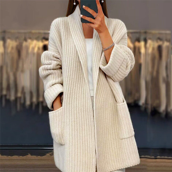 Women's Knitted Pocket Cardigan - photo 1