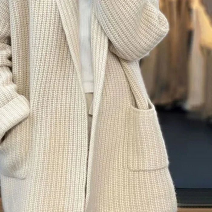 Women's Knitted Pocket Cardigan - photo 3