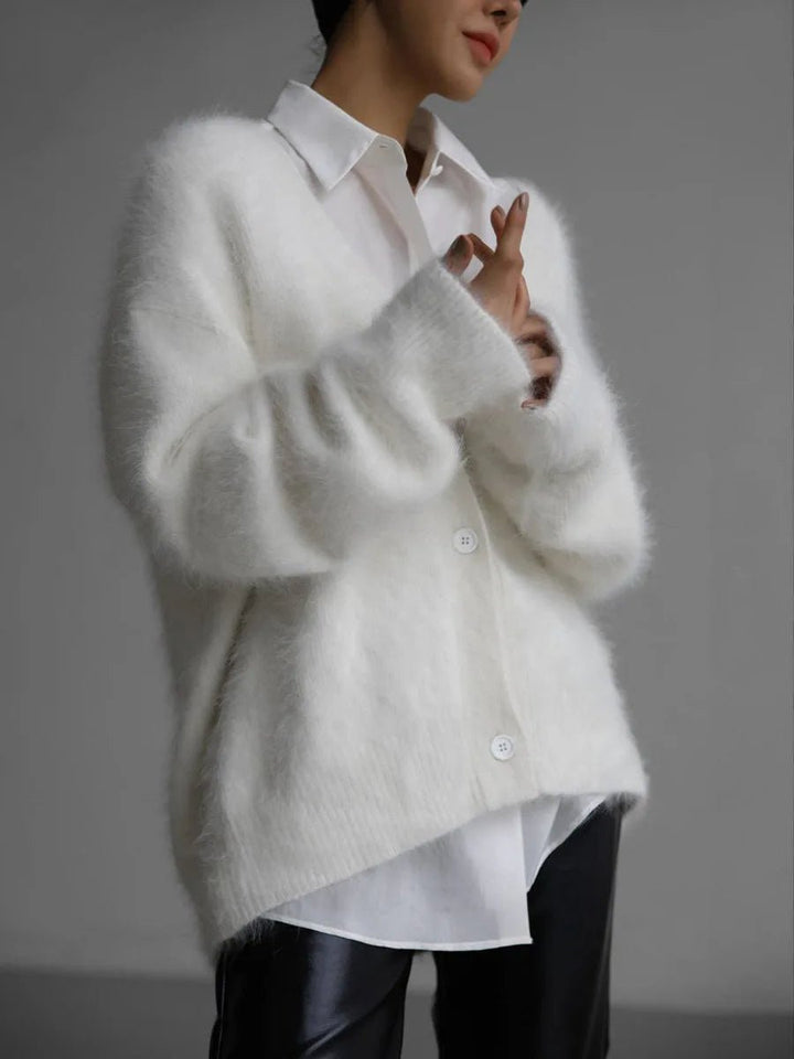 Women's Brushed Knit Cardigan with Button Front - photo 2
