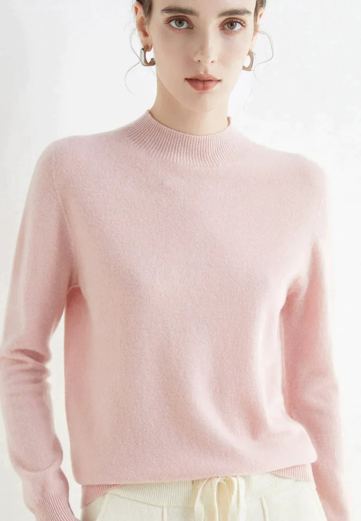 Women's Knitted Roll Neck Jumper with Long Sleeves - photo 3