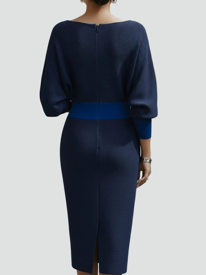 Women's Knitted Three-Quarter Sleeve Dress - photo 10