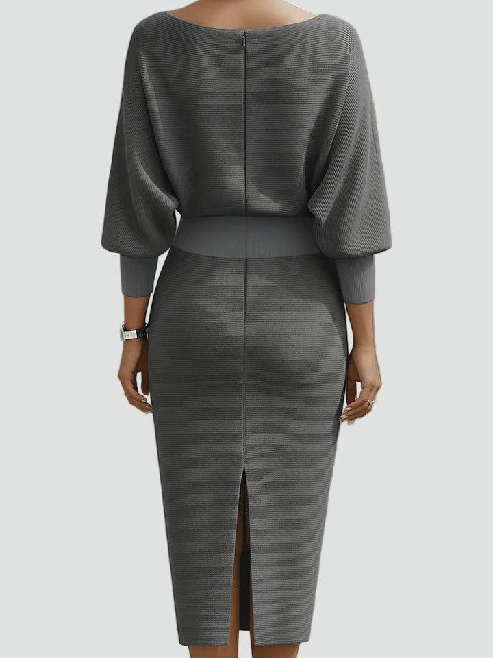 Women's Knitted Three-Quarter Sleeve Dress - photo 11