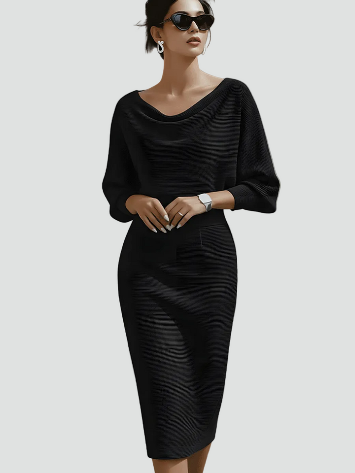 Women's Knitted Three-Quarter Sleeve Dress - photo 12