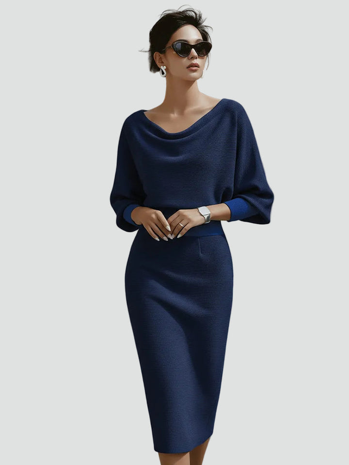 Women's Knitted Three-Quarter Sleeve Dress - photo 18