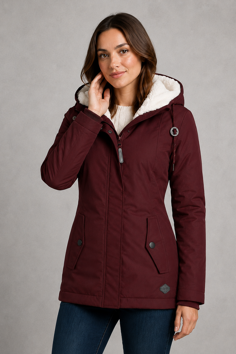 Women's Parka with Fleece-Lined Hood - photo 2