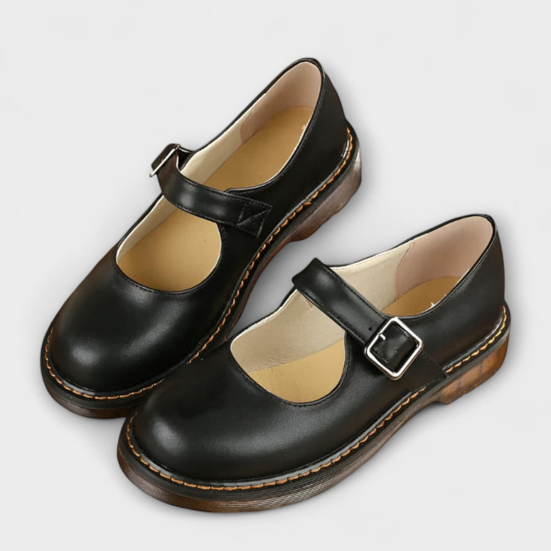 Women's Orthopaedic Mary Jane Shoes - Buckle Strap Flats - photo 3