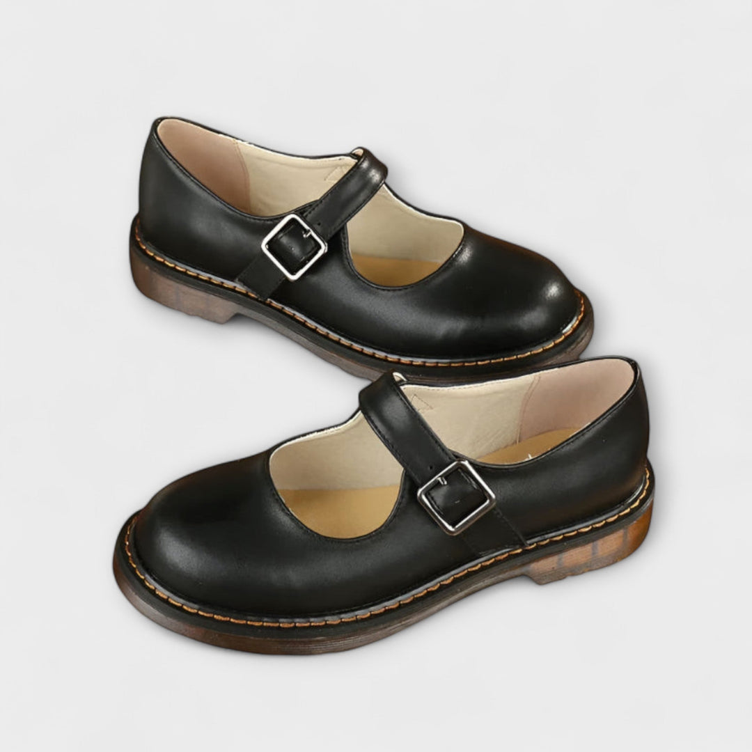 Women's Orthopaedic Mary Jane Shoes - Buckle Strap Flats - photo 4