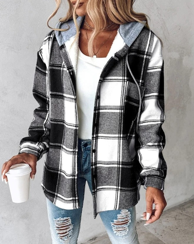 Women's Overshirt Hooded Shacket - photo 10