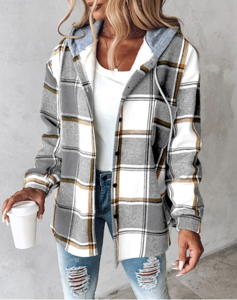 Women's Overshirt Hooded Shacket - photo 11