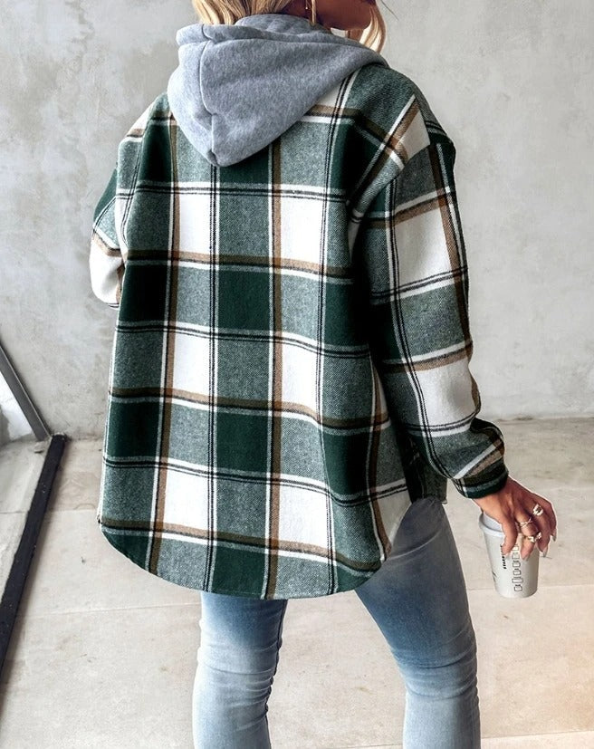 Women's Overshirt Hooded Shacket - photo 6