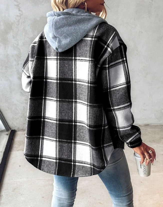 Women's Overshirt Hooded Shacket - photo 7