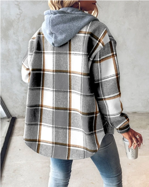 Women's Overshirt Hooded Shacket - photo 8