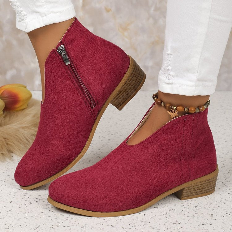 Women's Pointed-Toe Slip-On Ankle Boots - photo 1