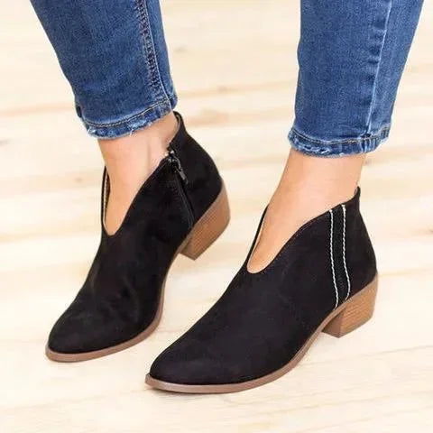 Women's Pointed-Toe Slip-On Ankle Boots - photo 2