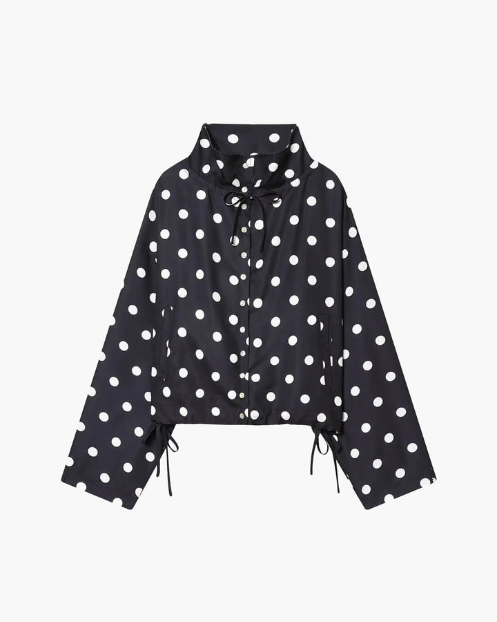 Women's Polka Dot Collared Jacket - photo 1