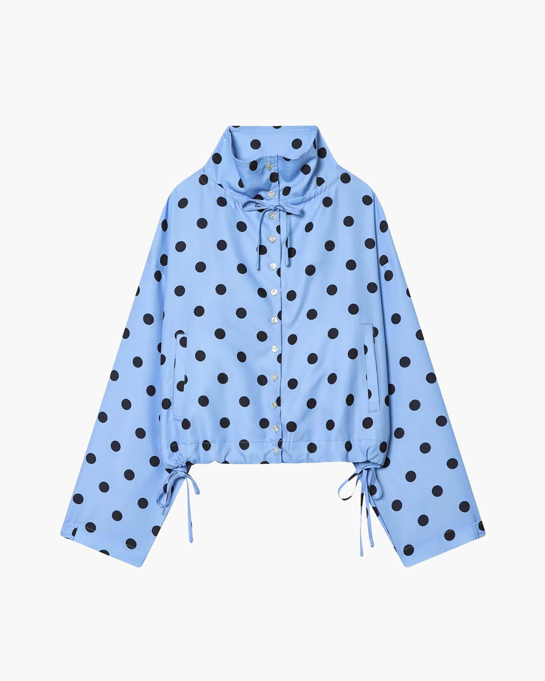 Women's Polka Dot Collared Jacket - photo 4