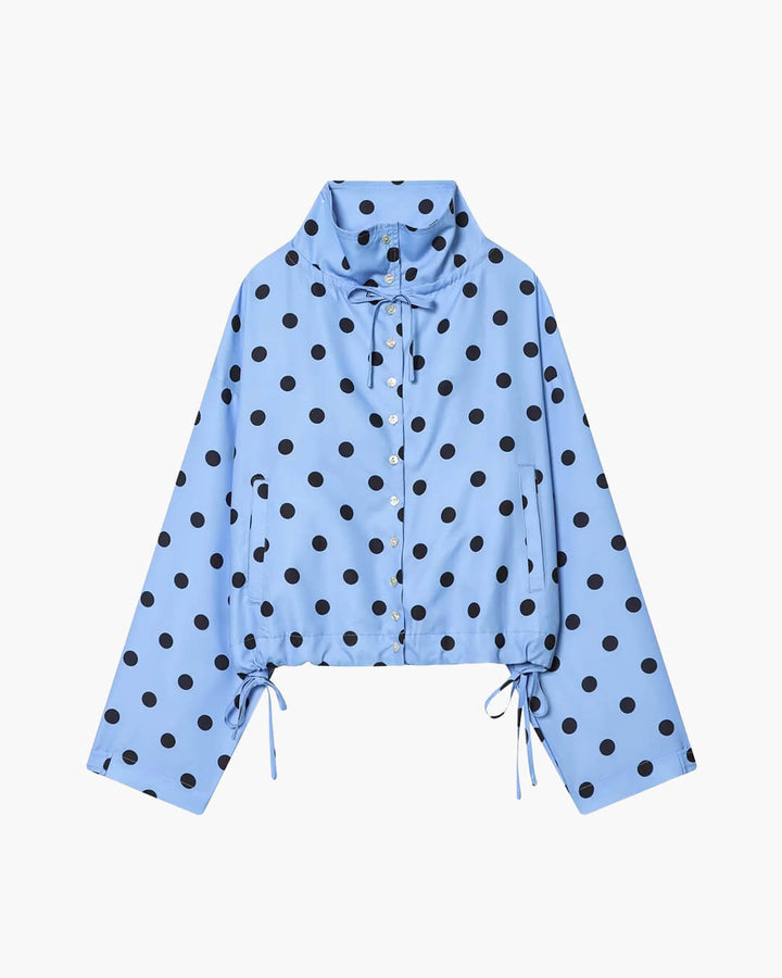 Women's Polka Dot Collared Jacket - photo 4