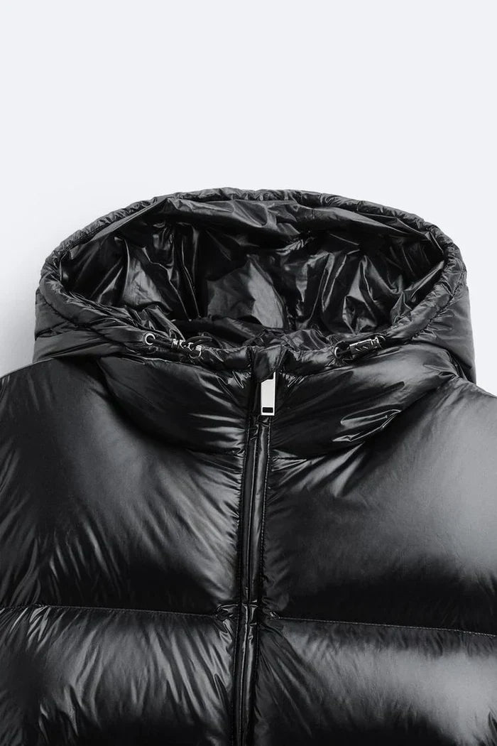 Women's Hooded Puffer Jacket - photo 4