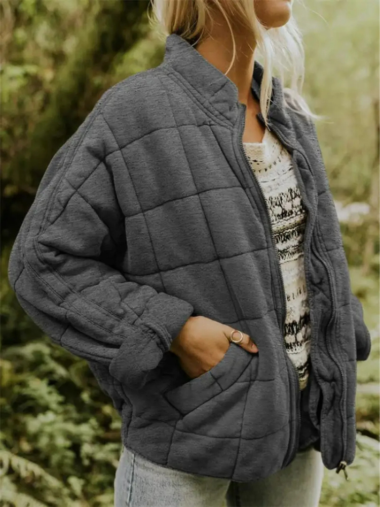 Women's Quilted Lightweight Jacket with Pockets - photo 1