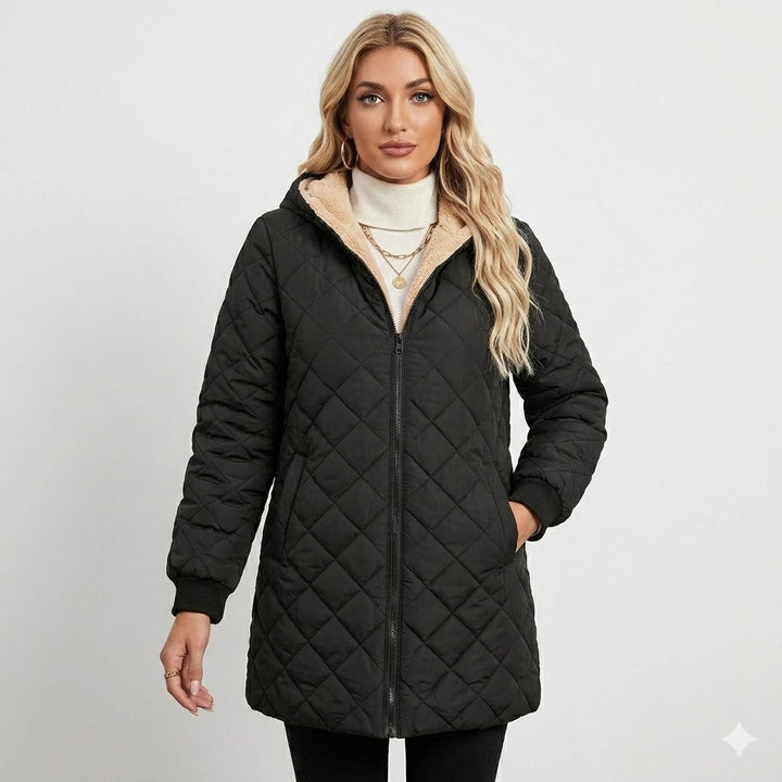 Women's Quilted Longline Jacket - photo 1