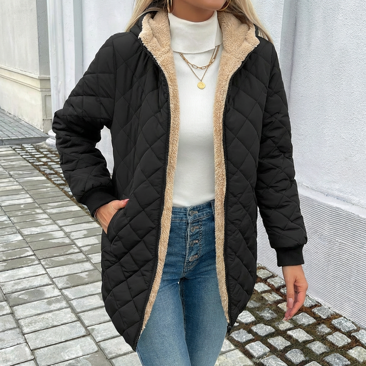 Women's Quilted Longline Jacket - photo 3