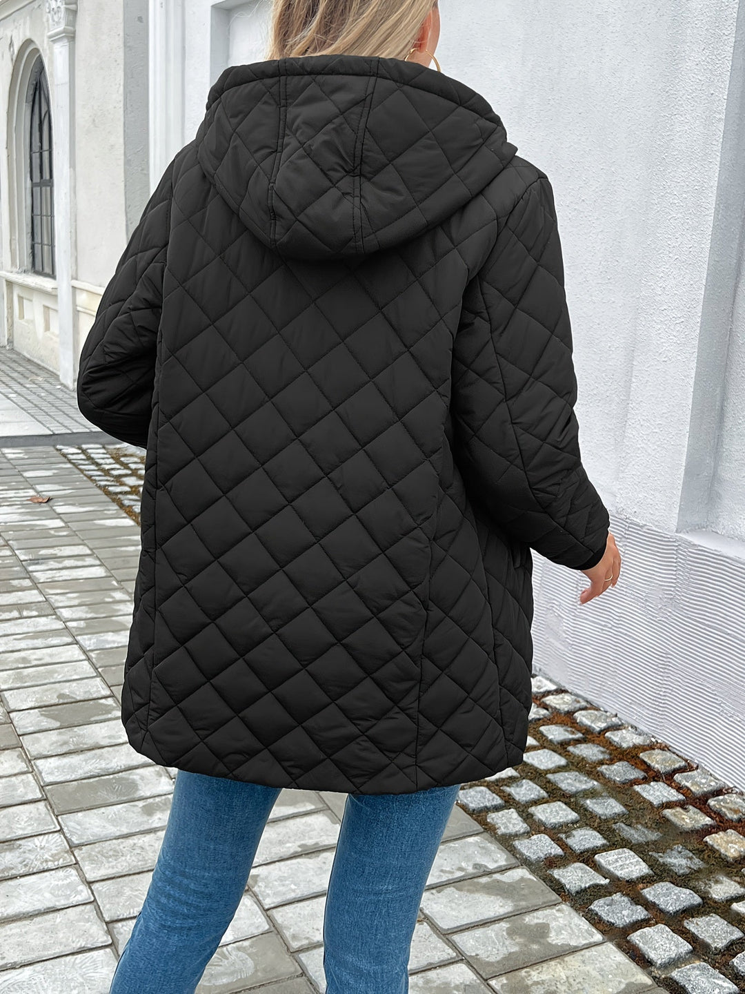 Women's Quilted Longline Jacket - photo 6