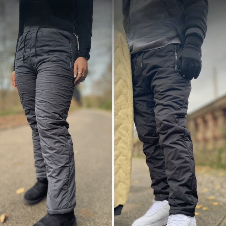 Women's Quilted Relaxed Trousers with Elasticated Waist - photo 10
